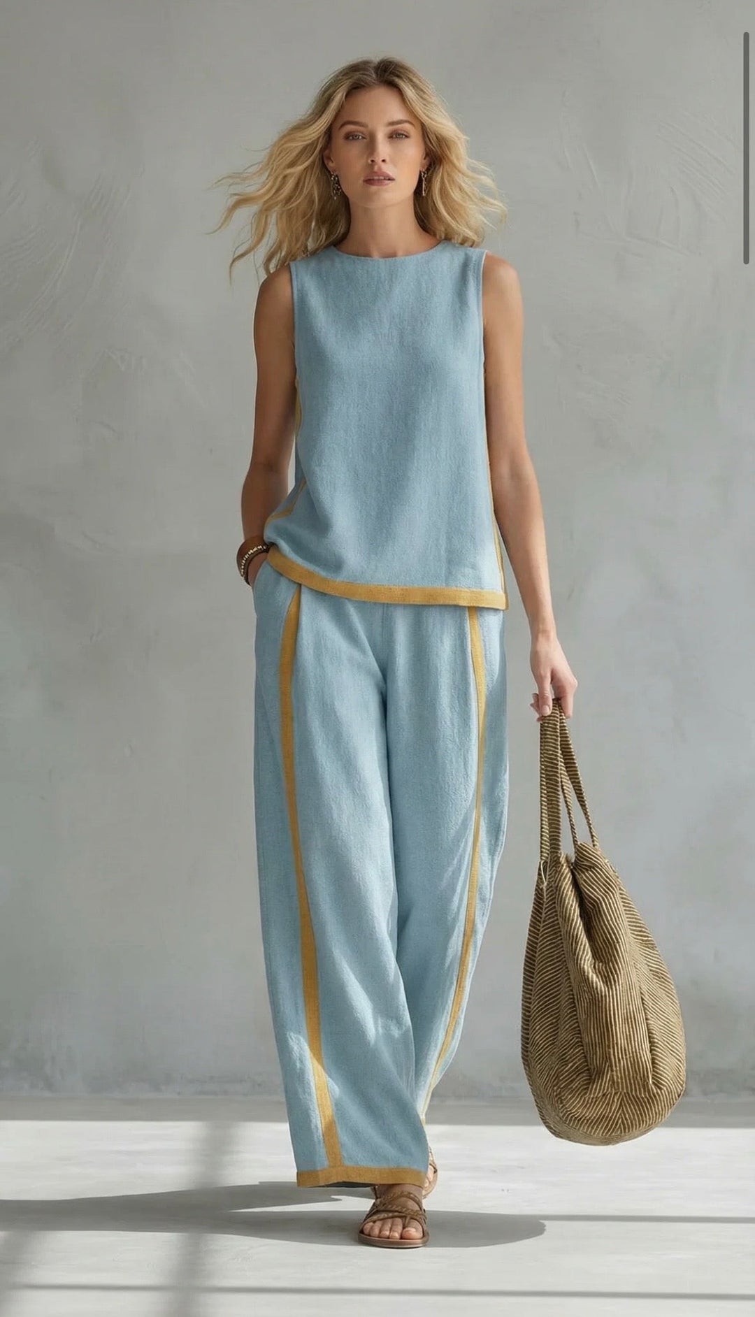 Leila | Elegant Cotton and Linen Outfit