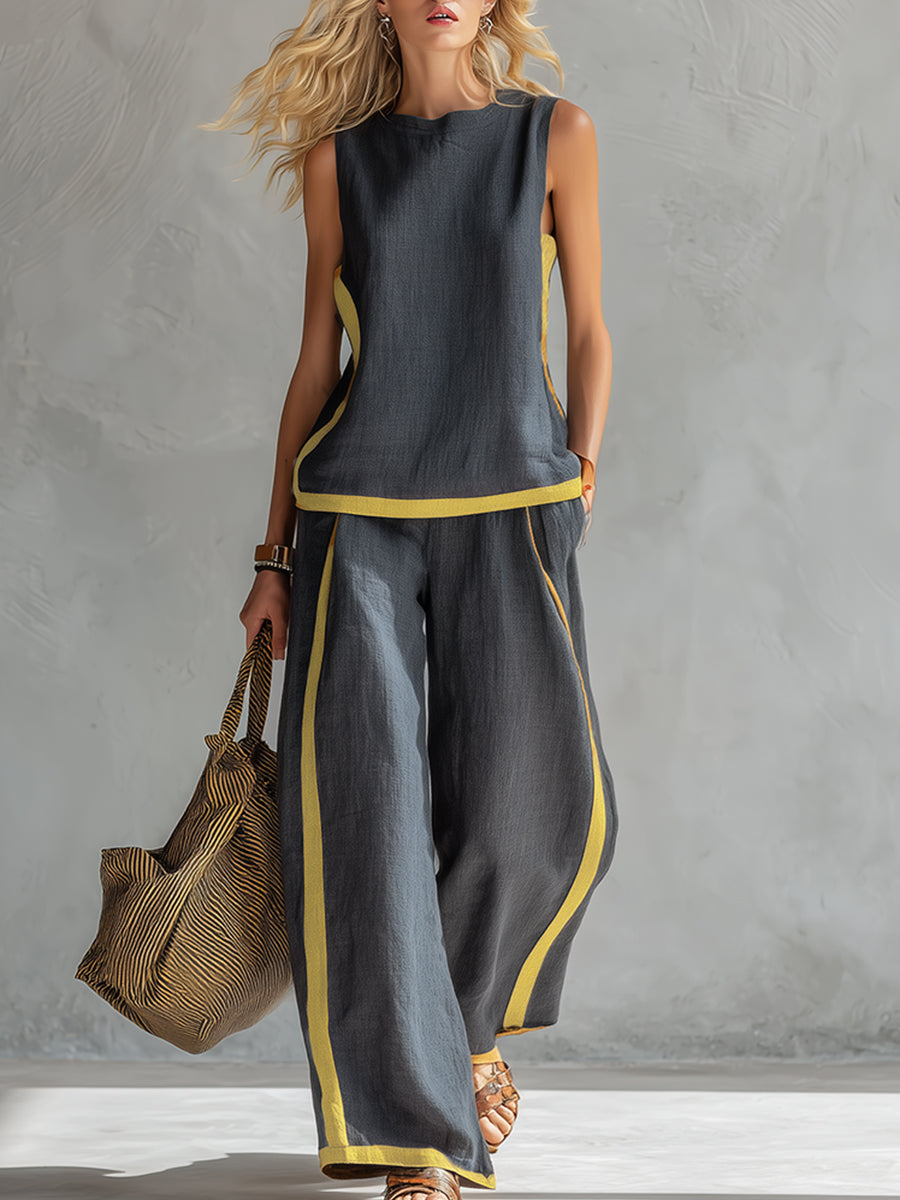 Leila | Elegant Cotton and Linen Outfit