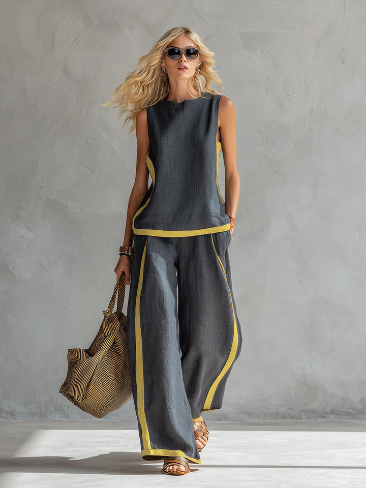 Leila | Elegant Cotton and Linen Outfit