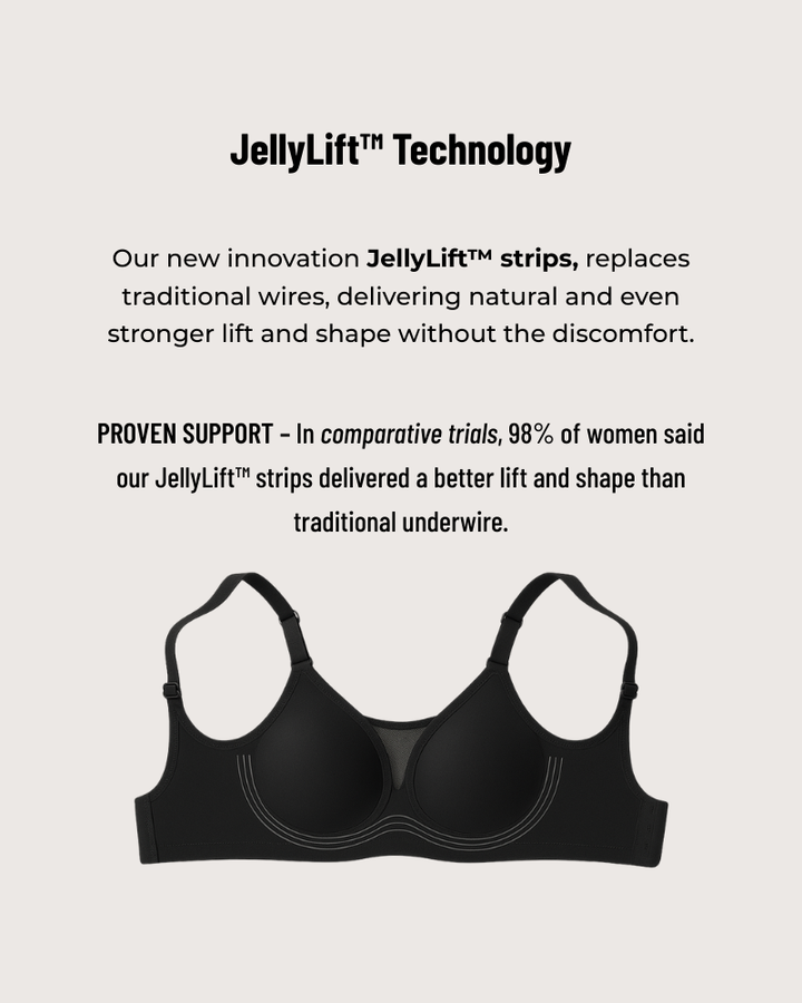 Seamless Full Coverage Scalloped Wireless Jelly Bra
