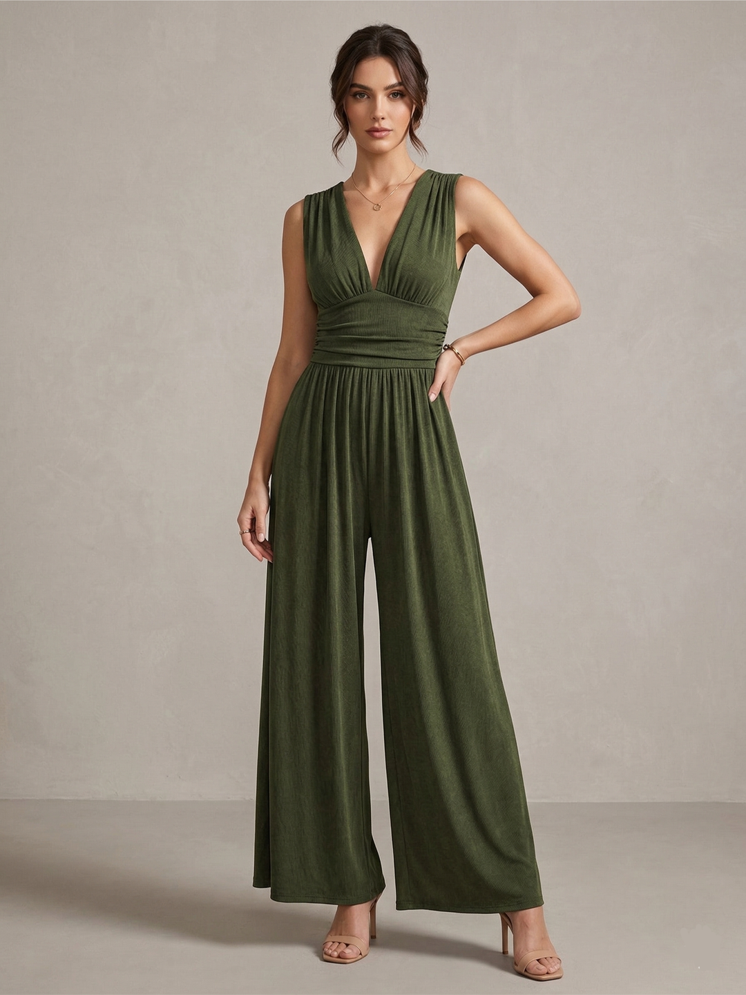 CHARITY – Chic Sleeveless Wide-Leg Jumpsuit