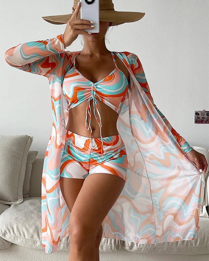 Rose | 3-Piece Printed Bikini Set
