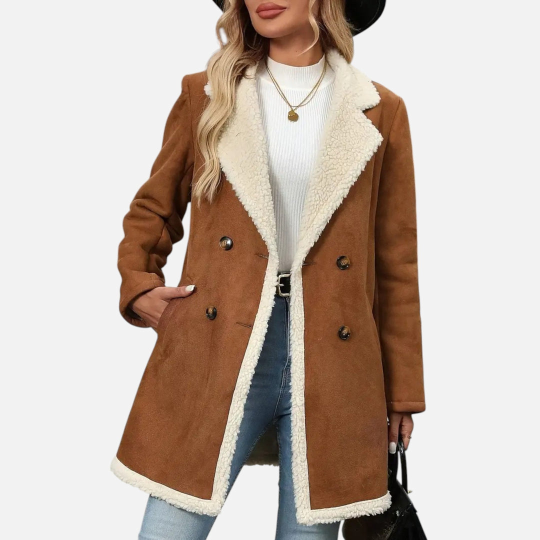 Emma | Women's Trench Coat With Pockets And Long Sleeve | Classic