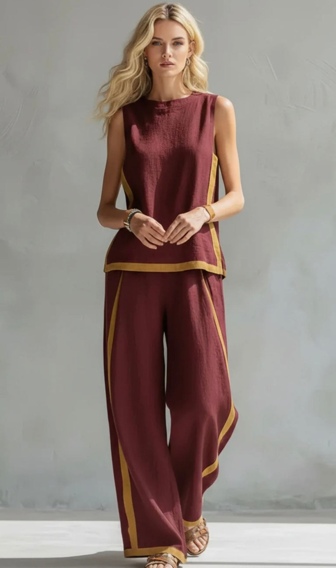 Leila | Elegant Cotton and Linen Outfit
