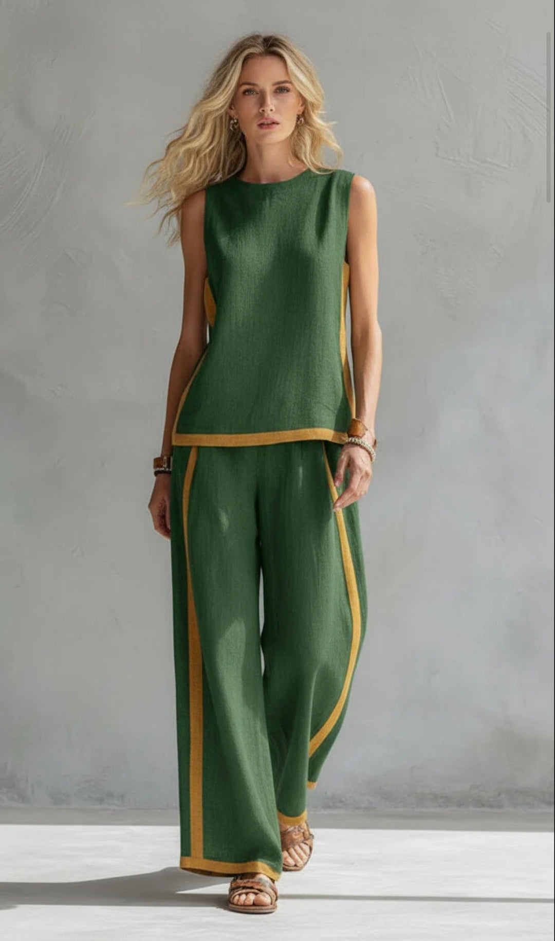 Leila | Elegant Cotton and Linen Outfit