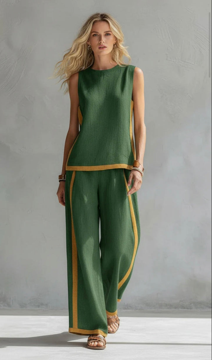Leila | Elegant Cotton and Linen Outfit