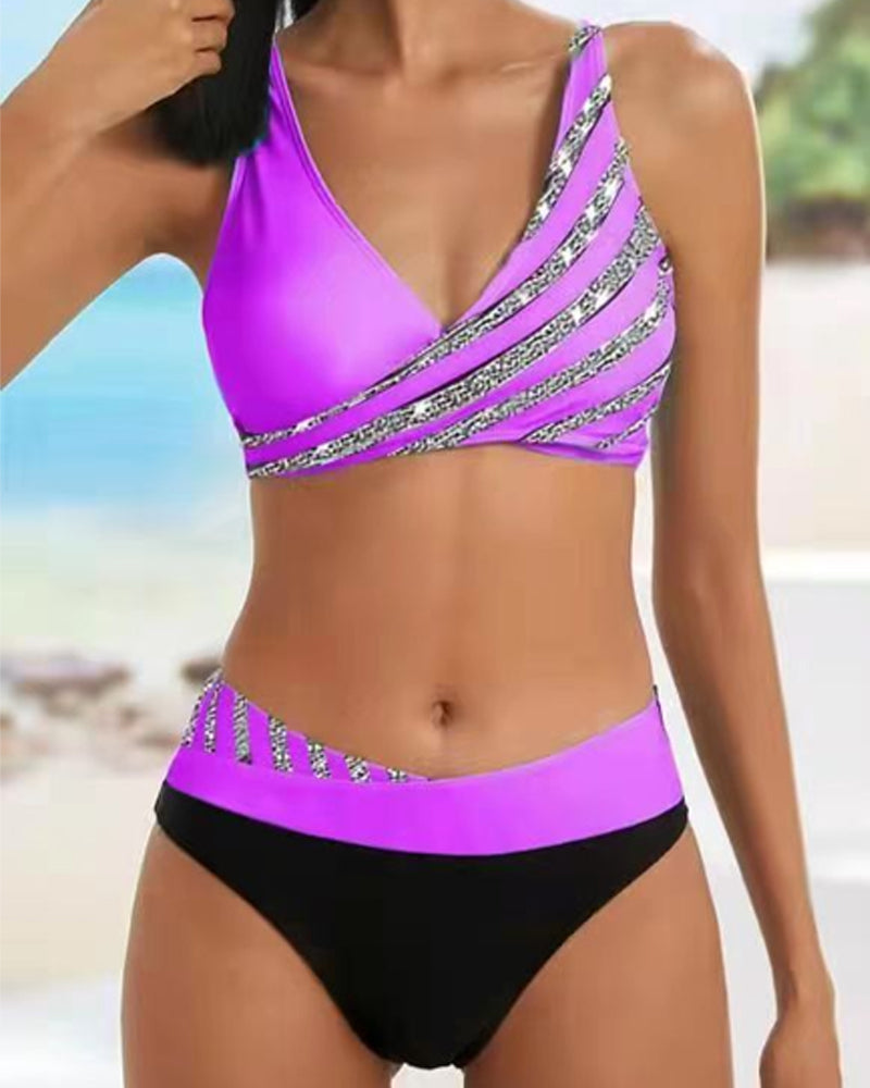 Alice - Printed Bikini in Warm Tones