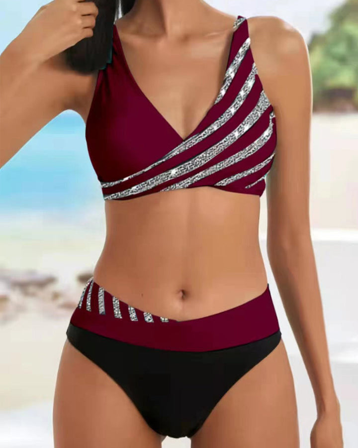 Alice - Printed Bikini in Warm Tones
