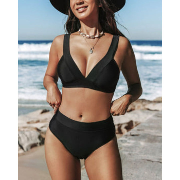 Margaret - Plain High Waist Swimsuit
