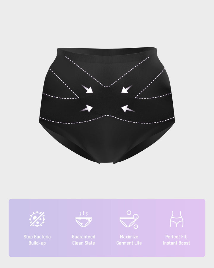 Seamless Tummy Control High-Waist Panties (5 Pack)
