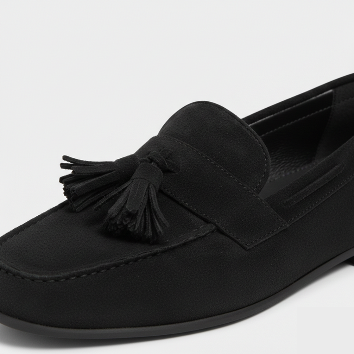 Seren | Women's Tassel Slip-On Flats With Slip On Design | Elegant