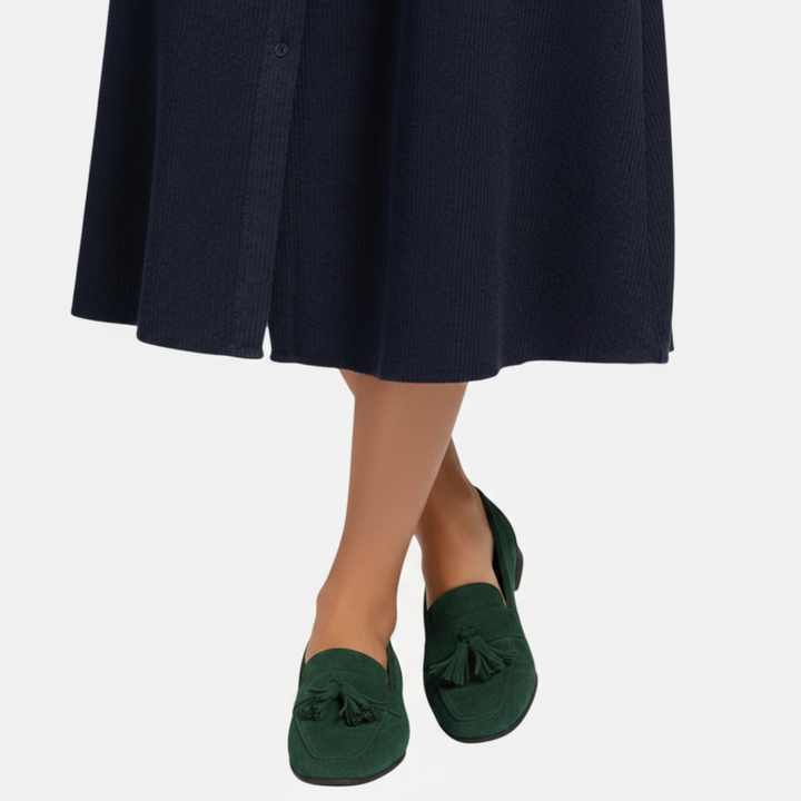 Seren | Women's Tassel Slip-On Flats With Slip On Design | Elegant