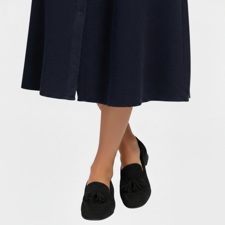Seren | Women's Tassel Slip-On Flats With Slip On Design | Elegant