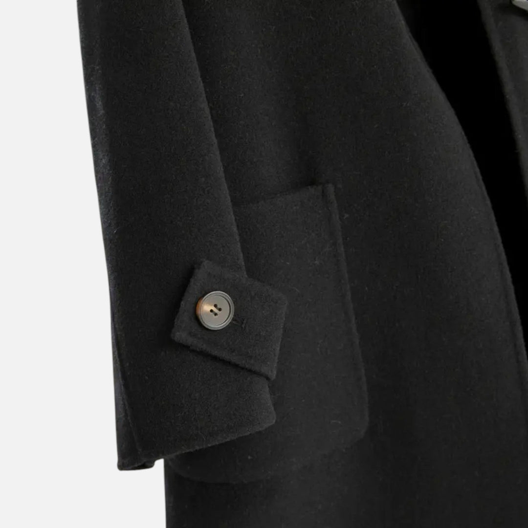 Sophia | Women's Trench Coat With Pockets And High Neck | Minimalist